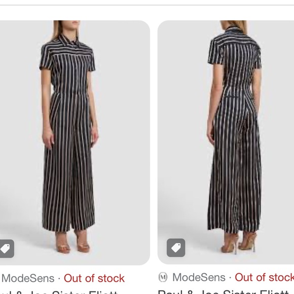 Eliott Striped Jumpsuit In Navy